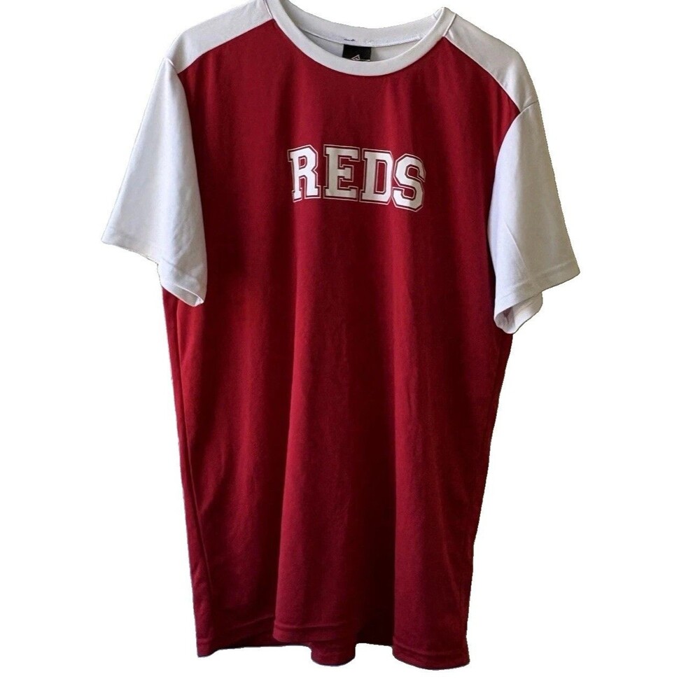 Alleson Athletic Reds #8 Baseball Jersey Red/White Men's Size L